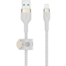 Belkin BoostCharge Pro Flex Lightning/USB-A 3m Weiß