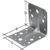 GAH Alberts Schwerlastwinkelverbinder 50x50xmm Anz.Löcher3/10 S.2,5mm GAH