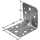 GAH Alberts Schwerlastwinkelverbinder 50x50xmm Anz.Löcher3/10 S.2,5mm GAH