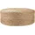 Tectake Handgefertigter Beige, rund, 58x22x58 cm, Wohnzimmer, Hocker, Poufs