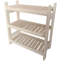 Stolarstwo Wochnik S.C. Holzregal Standregal Modulares Regal Stapelbar Kellerregal Haushaltsregal Kiefer Breite 43 cm Lange 80 cm Höhe 45 Oder 60 cm 2 Oder 3 Einlegeböden (60x80x43 cm 3 Einlegeböden)