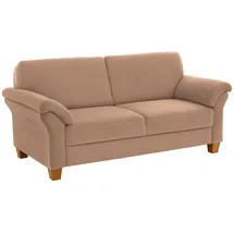 Home Affaire 3-Sitzer "Borkum, B: 186cm", braun, B:186cm H:87cm T:88cm, Struktur (100% Polyester);Luxus-Microfaser ALTARA NUBUCK (100% Polyester);MELROSE (100% Polyester);Luxus-Microfaser Toro (100% Polyester), Sofas, mit Federkern