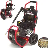 Benzin Hochdruckreiniger 250bar 15PS Benzinmotor Dampfstrahler 20m 5 Düsen 56032 AWZ