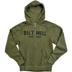 Biltwell Stencil, Kapuzenjacke - Oliv - XXL