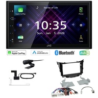 JVC Autoradio Apple CarPlay Android Auto DAB+ für Hyundai i30 ohne OEM Navi