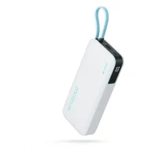 OEM Powerbank mit integriertem Usb-c-kabel, – Weiß