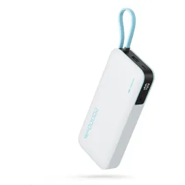 OEM Powerbank mit integriertem Usb-c-kabel, – Weiß