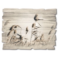 Artland Holzbild »Gräser«, Gräser, (1 St.), beige