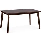 Konsimo Esstisch Ausziehbar Bis 190cm, Rechteckig 'rhena', Braun, Laminierte Möbelplatte, Modern, 150-190x76,5x80 - Konsimo