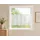 StarTex Scheibengardine Bistrogardine bestickt Blume HxB 44x153cm Voile weiß 2656 - Weiß