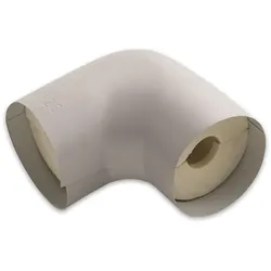 Isolier Winkel für 40-42mm Rohr, Hartschaum mit Kunststoffummantelung, 40mm Dämmstärke