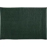 MSV Badteppich Badvorleger Duschvorleger Chenille Hochflor Badematte 60x90 cm – Dunkelgrün