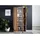 Massivmoebel24 Vitrine Akazie 105 x 45 x 204 cm Beige