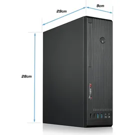 Kiebel kiebel.de PC Energie-Spar PC [20Watt PC Slim 12] Intel Core i5-12400T, 16GB DDR4, Intel UHD Graphics 730 Grafik, 1TB SSD, WLAN, Windows 11, Desktop PC