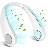 Shining House - Tragbarer USB-Nackenventilator, Mini-Nackenventilator ohne Flügel, 360°-Luftstrom, persönlicher Nackenkühler mit 3 Geschwindigkeiten,