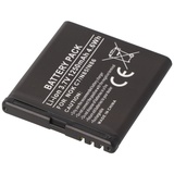 AccuCell Akku passend für Nokia N85, N86 bauähnlich BL-5K, 47,2 x 44,0 x 5,8, , Akku für Aeg VOXTEL M405 Li-Ion 3,7 Volt 1200mAh schwarz