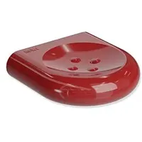 Hewi 477 Seifenhalter 477.02.10033 rubinrot, 97mm, mit Noppen