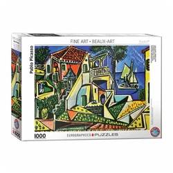EUROGRAPHICS Puzzle Mittelmeer Landschaft, 1000 Puzzleteile bunt