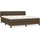 vidaXL Boxspringbett mit Matratze Dunkelbraun 180x200 cm Stoff