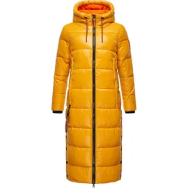 Navahoo Damen, warmer Winter Steppmantel mit Kapuze Schmuseengel Yellow Gr. XS - XS