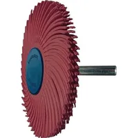 TYROLIT Radialbürstenscheibe Sunburst D.76mm K.220 Rot 10000min-1
