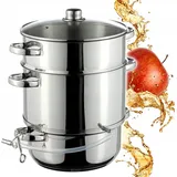 Kadax Ruka Dampfentsafter Silber