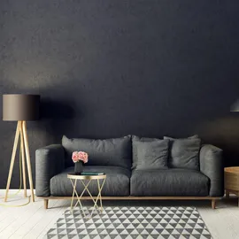 Relaxdays Beistelltisch rund, trendiger Couchtisch, & Glas, Hochglanz, Retro-Design, HxD: 46x42 cm, schwarz-gold, 1 Stück