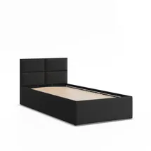mebligo Polsterbett 90 x 200 cm Schwarz