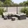 vidaXL Garten-Sofa-Set 13 pcs Schwarz Polyrattan - Schwarz
