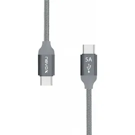 Nevox USB-C auf USB-C 1 m Grau/Silber