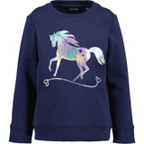 BLUE SEVEN - Sweatshirt Horse mit Foliendruck in ultramarin, Gr.104,