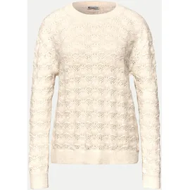 STREET ONE Strickpullover Fluffy Weiß 40