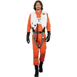 costumebase X-Wing TFA Widerstand Pilot Jumpsuit Brust Box Weste Handschuhe Gürtel Star Wars Kostüm (L) Orange/Weiß