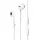 Devia Kabelgebundene Kopfhörer mit 3,5mm Miniklinke In-Ear Kopfhörer in Weiß 1,20m - Weiß