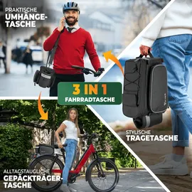 MIVELO Gepäckträgertasche schwarz