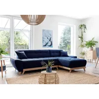 Miuform Ecksofa mit Schlaffunktion Dazzling Daisy ¦ blau ¦