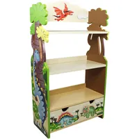 Teamson Kids Kinderbücherregal Dinosaurier Holz Stauraum Blau