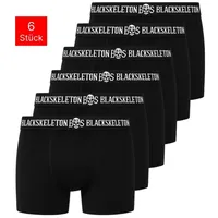 Tazzio Boxershorts unifarben schwarz XXL 6er Pack