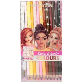 DEPESCHE Haut & Haar Buntstifte Set 12 St. mehrfarbig