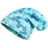 Playshoes Schlupfmütze Fleece-Beanie Pfeile Camouflage blau 51 cm