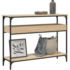 vidaXL Sonoma-Eiche Konsolentisch 100x29x75cm braun