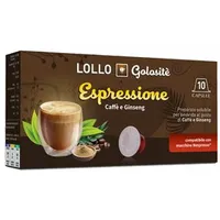 Lollo Golositè Getränkekapseln Espressione, kompatibel mit Nespresso, 10 Kapseln