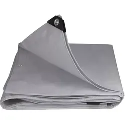 Abdeckplane | Polyethylen | Grau | 180 g/m2 | 1,5x6m | Gewebeplane | Schutz