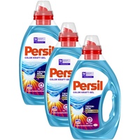 Persil Color-Gel 3er Pack Flüssigwaschmittel Reinheit & Pflege 60 (3x20) Waschladungen
