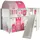 58 aufm Kessel Kinderbett Karyl 90 x 200 cm Kiefer massiv weiß Textilset Princess