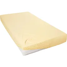 H. G. Hahn Spannbettlaken Mako-Jersey 140-160 x 200 cm orange