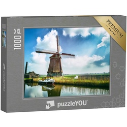 puzzleYOU Puzzle Puzzle 1000 Teile XXL „Traditionelle holländische Windmühle, Niederlan, 1000 Puzzleteile, puzzleYOU-Kollektionen Holland