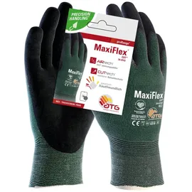 ATG® MaxiFlex® CutTM Nylon-Strickhandschuhe (34-8743 HCT), SB-Verpackung, grün/schwarz