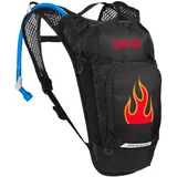 CAMELBAK Mini M.U.L.E. Kinderrucksack Trinkrucksack Schwarz/Flammen