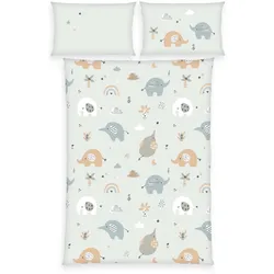 BabyBest Kinderbettwäsche Elephants"Made in Green"40x60cm, 100x135cm